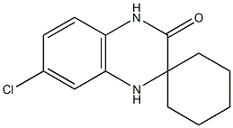 6-Chlorospiro[1,4-dihydroquinoxaline-3,1'-cyclohexane]-2-one Structure