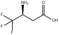 (S)-3-AMINO-4,4,4-TRIFLUOROBUTANOIC ACID Structure