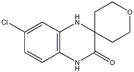 7'-Chloro-3',4'-dihydro-1'H-spiro[oxane-4,2'-quinoxaline]-3'-one Structure