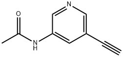 N-(5-Ethynylpyridin-3-yl)acetamide 구조식 이미지