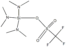 Methanesulfonic acid, trifluoro-, tris(dimethylamino)silyl ester Structure