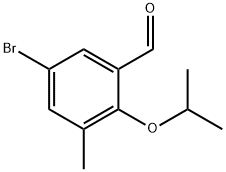 5-Bromo-3-methyl-2-(propan-2-yloxy)benzaldehyde Structure