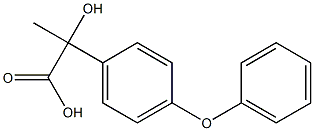 Benzeneacetic acid, a-hydroxy-a-methyl-4-phenoxy- Structure