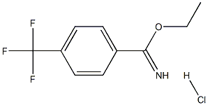 ethyl 4-(trifluoromethyl)benzene-1-carboximidate hydrochloride Structure