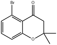 5-bromo-2,2-dimethyl-3H-chromen-4-one Structure