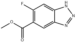 methyl 6-fluoro-1H-benzo[d][1,2,3]triazole-5-carboxylate Structure