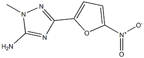 1H-1,2,4-Triazol-5-amine,1-methyl-3-(5-nitro-2-furanyl)- 구조식 이미지