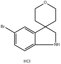5-BROMO-1,2-DIHYDROSPIRO[INDOLE-3,4-OXANE] HCL Structure