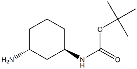 tert-butyl ((1R,3R)-3-aminocyclohexyl)carbamate Structure