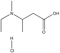 3-[ethyl(methyl)amino]butanoic acid hydrochloride Structure