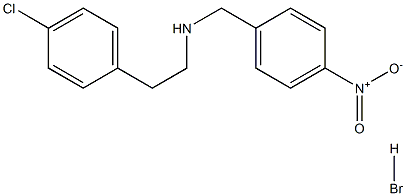 [2-(4-chlorophenyl)ethyl](4-nitrobenzyl)amine hydrobromide 구조식 이미지