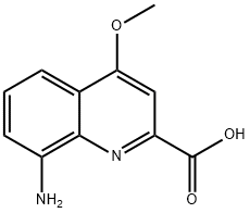8-Amino-4-methoxy-quinoline-2-carboxylic acid 구조식 이미지