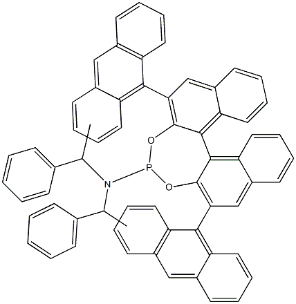 (11bS)- 2,6-di-9-anthracenyl-N,N-bis[(1R)-1-
phenylethyl]-Dinaphtho[2,1-d:1',2'-f][1,3,2]dioxaphosphepin-
4-amine Structure