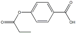 Benzoicacid, 4-(1-oxopropoxy)- 구조식 이미지