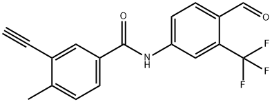 3-ethynyl-N-(4-formyl-3-(trifluoromethyl)phenyl)-4-methylbenzamide Structure