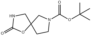 tert-butyl 2-oxo-1-oxa-3,7-diazaspiro[4.4]nonane-7-carboxylate 구조식 이미지