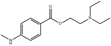 Benzoic acid, 4-(methylamino)-, 2-(diethylamino)ethyl ester 구조식 이미지