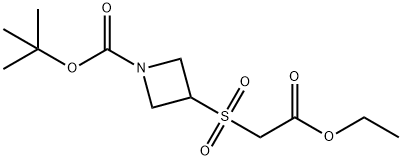 TERT-BUTYL 3-((2-ETHOXY-2-OXOETHYL)SULFONYL)AZETIDINE-1-CARBOXYLATE Structure