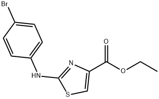 Ethyl 4-((4-bromophenyl)amino)-3,5-thiazolecarboxylate, 97% Structure