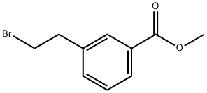 Benzoic acid, 3-(2-bromoethyl)-, methyl ester Structure