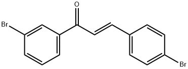 (2E)-1-(3-bromophenyl)-3-(4-bromophenyl)prop-2-en-1-one Structure