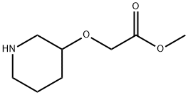 (Piperidin-3-yloxy)-acetic acid methyl ester 구조식 이미지
