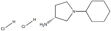 (R)-1-Cyclohexylpyrrolidin-3-amine dihydrochloride Structure