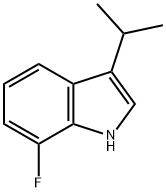 7-Fluoro-3-isopropyl-1H-indole 구조식 이미지