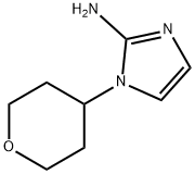 1-(Tetrahydro-2H-pyran-4-yl)-1H-imidazol-2-amine 구조식 이미지