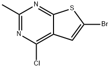 6-Bromo-2-methylthieno[2,3-d]pyrimidine-4-carbonitrile 구조식 이미지