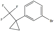 1-bromo-3-[1-(trifluoromethyl)cyclopropyl]benzene 구조식 이미지