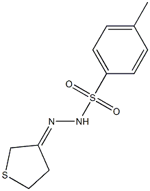 Benzenesulfonic acid,4-methyl-, 2-(dihydro-3(2H)-thienylidene)hydrazide Structure