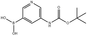 (5-((TERT-BUTOXYCARBONYL)AMINO)PYRIDIN-3-YL)BORONIC ACID Structure