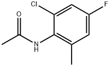 N-(2-chloro-4-fluoro-6-methylphenyl)acetamide 구조식 이미지