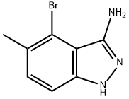 4-bromo-5-methyl-1H-indazol-3-amine 구조식 이미지