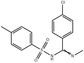 (E)-4-chloro-N-methyl-N-tosylbenzimidamide Structure