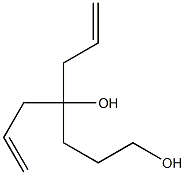 6-Heptene-1,4-diol, 4-(2-propenyl)- 구조식 이미지