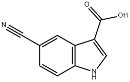 5-Cyano-1H-indole-3-carboxylic acid Structure