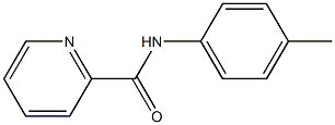 2-Pyridinecarboxamide, N-(4-methylphenyl)- Structure