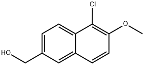 (5-Chloro-6-methoxy-naphthalen-2-yl)-methanol Structure