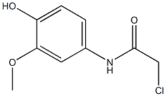 Acetamide, 2-chloro-N-(4-hydroxy-3-methoxyphenyl)- Structure