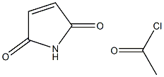 1H-Pyrrole-1-acetyl chloride, 2,5-dihydro-2,5-dioxo- 구조식 이미지