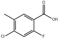 4-Chloro-2-fluoro-5-methylbenzoic acid 구조식 이미지