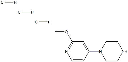 1-(2-Methoxypyridin-4-yl)piperazine trihydrochloride Structure