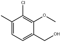 3-Chloro-2-methoxy-4-methylbenzyl alcohol 구조식 이미지