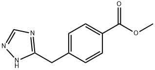 4-(1H-[1,2,4]Triazol-3-ylmethyl)-benzoic acid methyl ester 구조식 이미지