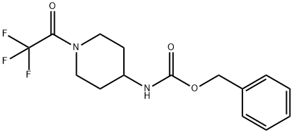 BENZYL 1-(2,2,2-TRIFLUOROACETYL)PIPERIDIN-4-YLCARBAMATE Structure