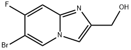 (6-Bromo-7-fluoro-imidazo[1,2-a]pyridin-2-yl)-methanol 구조식 이미지