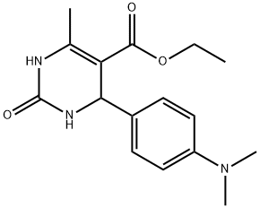 ethyl 4-(4-(dimethylamino)phenyl)-6-methyl-2-oxo-1,2,3,4-tetrahydropyrimidine-5-carboxylate 구조식 이미지