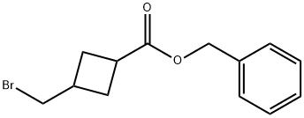BENZYL 3-(BROMOMETHYL)CYCLOBUTANECARBOXYLATE Structure